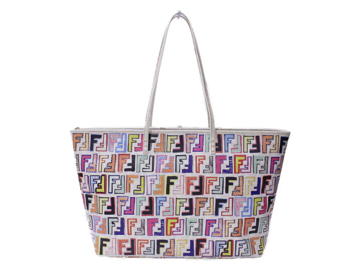 楽天市場】FENDI フェンディ マルチカラー ズッカ柄トートバッグ 