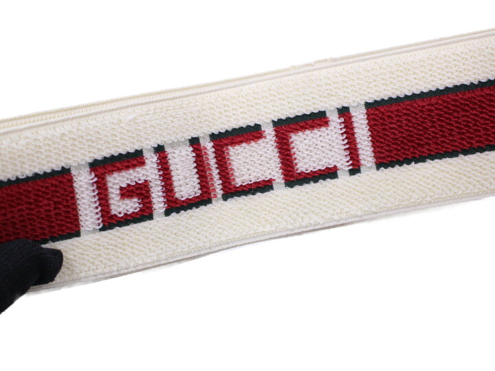 楽天市場】GUCCI グッチ ストライプ エラスティック ヘアバンド ヘア  