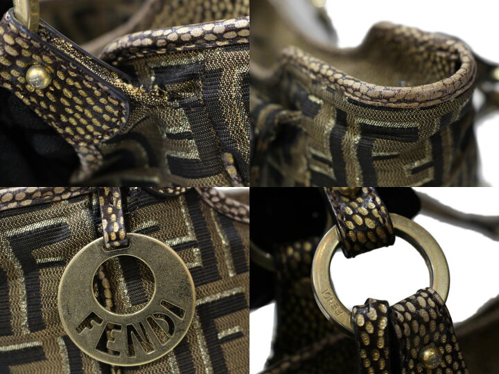 楽天市場】FENDI フェンディ ズッカ柄トートバッグ ハンドバッグ  