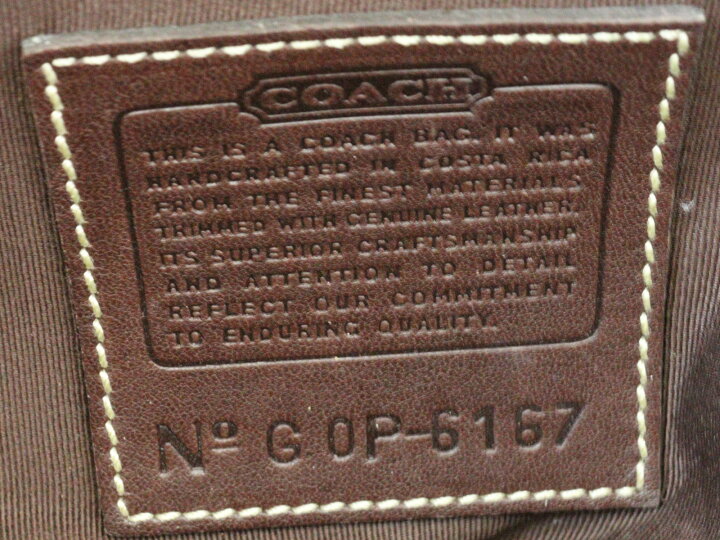 楽天市場】COACH コーチ ハンドバッグ 6167 ブラウン系 ダークブラウン  