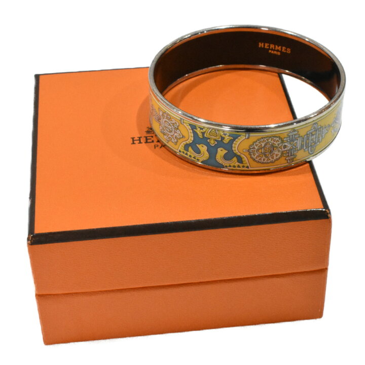 楽天市場】【箱あり】HERMES エルメス エマイユPM シルバー イエロー 