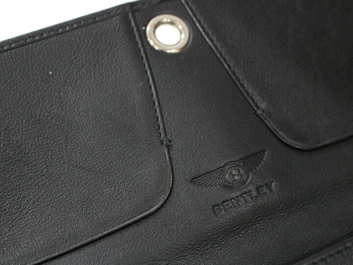 楽天市場】【箱あり】BENTLEY ベントレー 長財布 ウォレット ブラック 