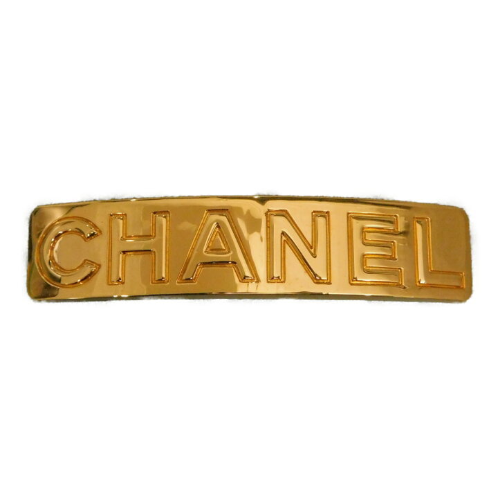 楽天市場】【箱つき】CHANEL シャネル ロゴプレートバレッタ A09398 