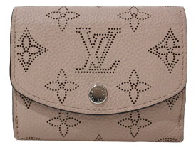 LOUIS VUITTON　ルイヴィトン　ポルトフォイユ・イリスXS　マヒナレザー　ピンク系　二つ折り財布　ウォレット　レディース　シンプル　ギフト　プレゼント包装可【中古】松前R56号店