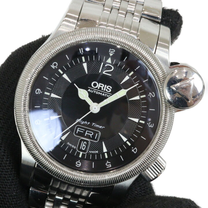 楽天市場】ORIS オリス フライトタイマー 7568 自動巻き デイデイト SS 