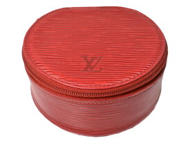 【中古品】LOUIS VUITTONエクランビジュー10M48217 エピ/レッド エピレザー 小物入れ　ポーチ　ジュエリーケース　アクセサリーケース　シンプル　レディース　ユニセックス　ギフト 【中古】松山久万ノ台店