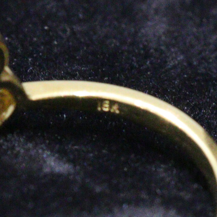 楽天市場】18K イエローゴールド リング メレダイヤモンド D0.09ct 9号 