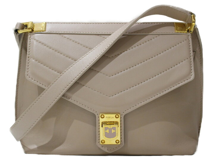 楽天市場】FURLA フルラ ショルダーバッグ ベージュ レザー シンプル 