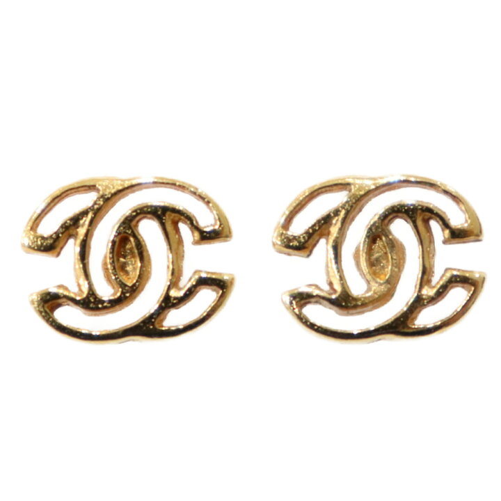 楽天市場】CHANEL シャネル ミニココマークピアス ゴールド ピアス  