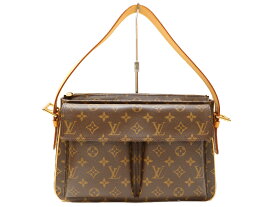 【布袋あり】LOUIS VUITTON　ルイ・ヴィトン　ヴィバシテGM　M51163　肩掛け　ショルダーバッグ　モノグラムキャンバス　ブラウン系　レディース　ユニセックス　シンプル　ギフト　プレゼント包装可　【中古】　松山朝生田店