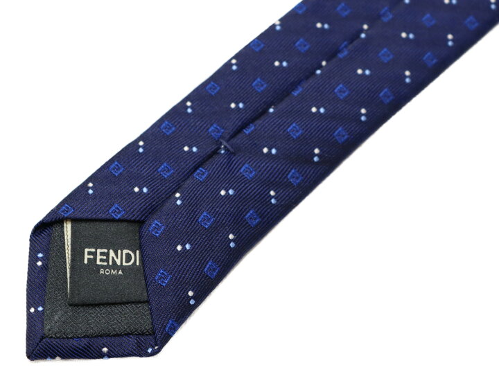 楽天市場】FENDI フェンディ ネクタイ シルク100％ ネイビー スーツ  