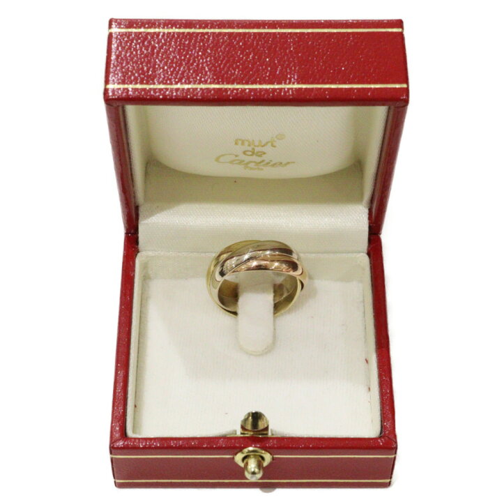楽天市場】【箱付】Cartier カルティエ トリニティリング 750 イエロー  