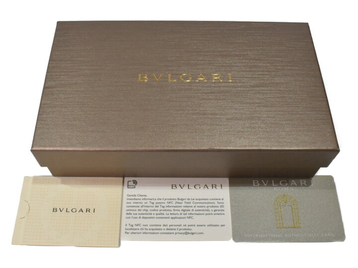 楽天市場】【箱あり】BVLGARIブルガリブルガリ長財布 ブラック×ブルー 