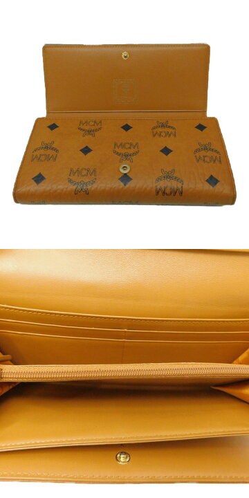 楽天市場】 MCM エムシーエム 3つ折り ウォレット 3つ折り財布 長財布  