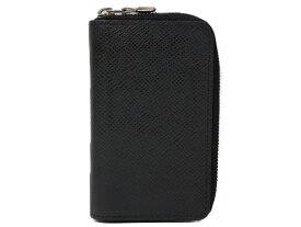 【箱・布袋あり】LOUIS VUITTON　ルイヴィトン　ジッピー・コインパース　M30511　小銭入れ　コインケース　タイガ　ブラック　黒　シンプル　メンズ　ギフト　プレゼント包装可【中古】松前R56号店
