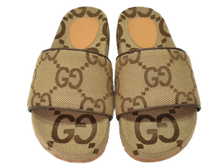 楽天市場】【箱・布袋あり】GUCCI グッチ ジャンボGGスライドサンダル 