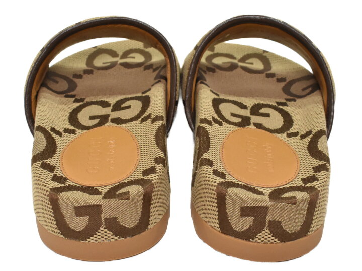 楽天市場】【箱・布袋あり】GUCCI グッチ ジャンボGGスライドサンダル  
