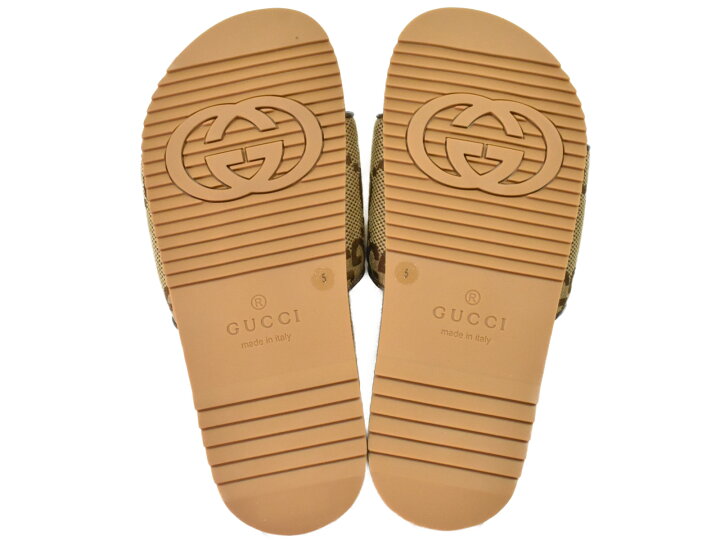 楽天市場】【箱・布袋あり】GUCCI グッチ ジャンボGGスライドサンダル  
