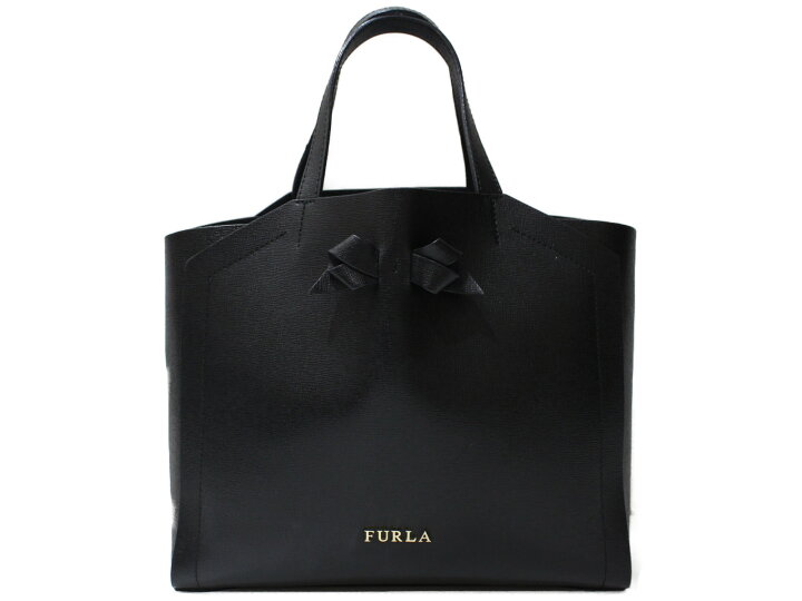 楽天市場】【布袋あり】FURLA フルラ ハンドバッグ ブラック ゴールド 