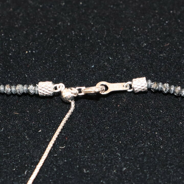 楽天市場】ブラックダイヤモンドネックレス 30ct K18WG ホワイト 