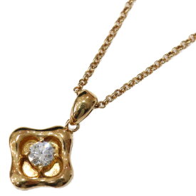 【保証書あり】LA SOMA 　ラ ソマ　ダイヤモンドネックレス　K18 イエローゴールド　ダイヤモンド　0.316ct　約41cm　約6g　ネックレス　ペンダント　ブランドジュエリー　アクセサリー　レディース　ギフト　プレゼント包装可 【中古】 松山朝生田店