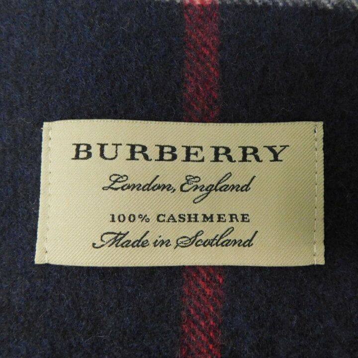 楽天市場】BURBERRY バーバリー カシミアマフラー 3993734 ネイビー  