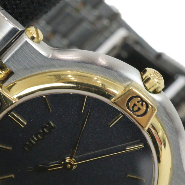 楽天市場】【電池交換済】GUCCI グッチ 9000M クオーツ デイト SS 