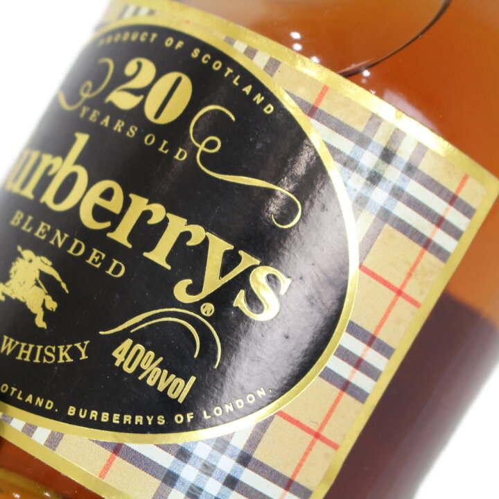 楽天市場】【未開封】Burberrys バーバリー 20年 スコッチウイスキー 