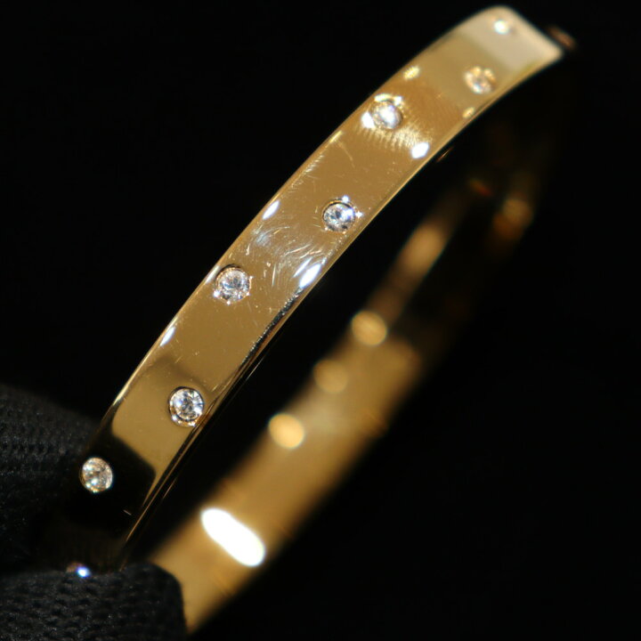 楽天市場】【箱あり】SWAROVSKI スワロフスキー ゴールドバングル 