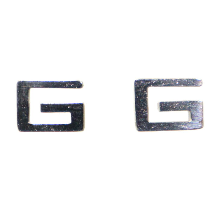 楽天市場】GUCCI グッチ Gロゴピアス 750 K18 WG ホワイトゴールド  