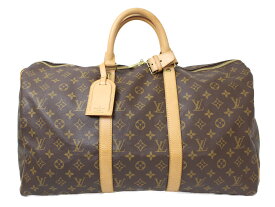 LOUIS VUITTON　ルイヴィトン　キーポル50　M41426　ボストンバッグ　旅行バッグ　モノグラムキャンバス　ブラウン系　定番　人気　レディース　メンズ　ユニセックス　ギフト　プレゼント包装可【中古】松前R56号店