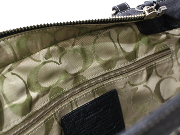 楽天市場】COACH コーチ トートバッグ 5055 ブラック 黒 レザー 