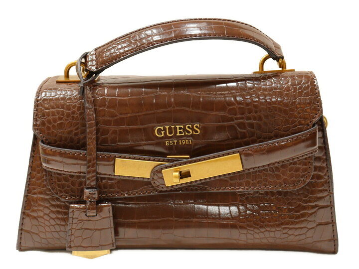 楽天市場】【布袋・ショルダーストラップ付き】GUESS ゲス 2WAYレザー  
