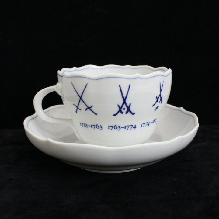 楽天市場】【箱付】MEISSEN マイセン 歴代双剣 カップ&ソーサー 6客 