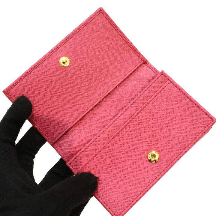 楽天市場】【箱・ギャラ付】PRADA プラダ カードケース 1MC122 ピンク  
