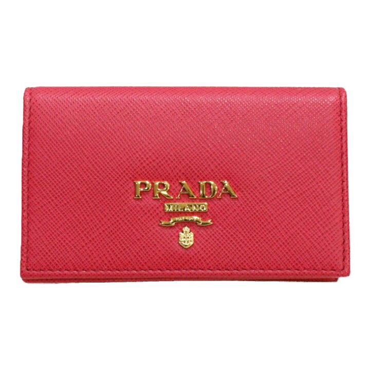 楽天市場】【箱・ギャラ付】PRADA プラダ カードケース 1MC122 ピンク  