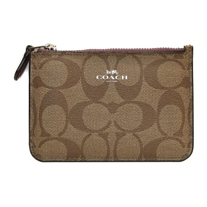 楽天市場】COACH コーチ シグネチャー キーリング付きコインケース 