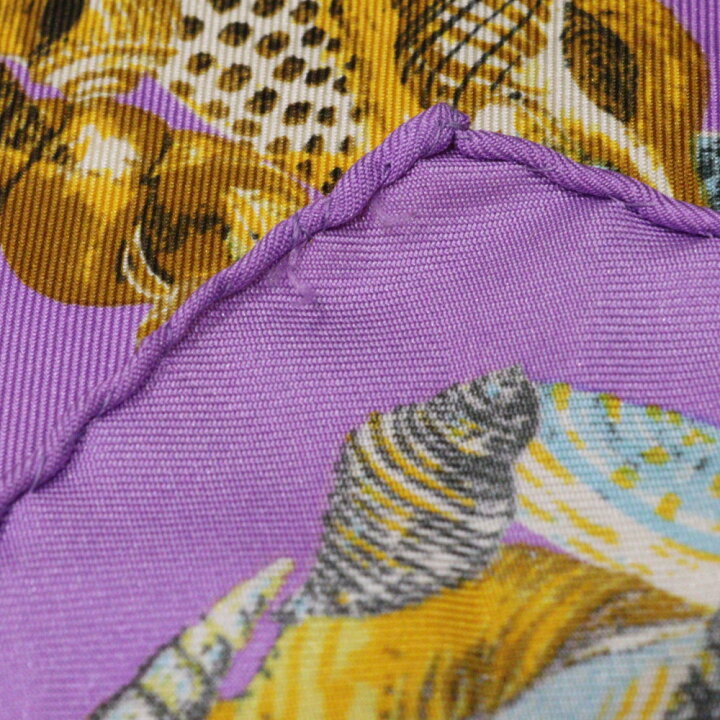 楽天市場】GUCCI グッチ スカーフ 魚 貝殻 パープル 紫 マルチカラー 