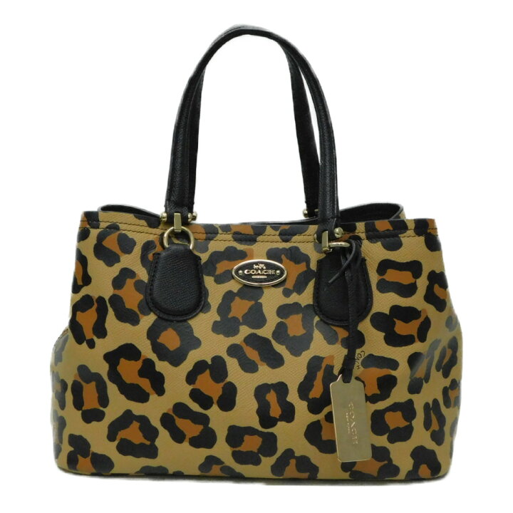 楽天市場】COACH コーチ 34773 バッグ ハンドバッグ レオパード柄 