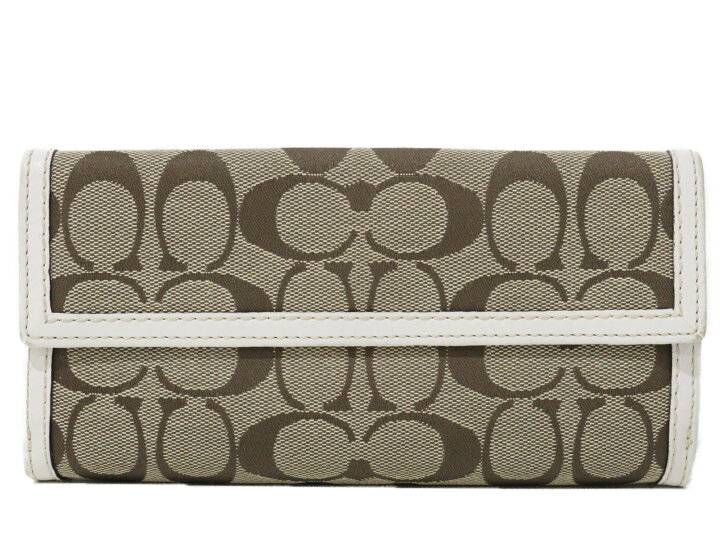 楽天市場】COACH コーチ ハンプトンズ シグネチャー スリム 