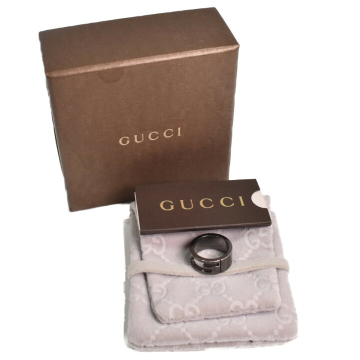 楽天市場】【箱・布袋あり】GUCCI グッチ ブランデッドGリング 