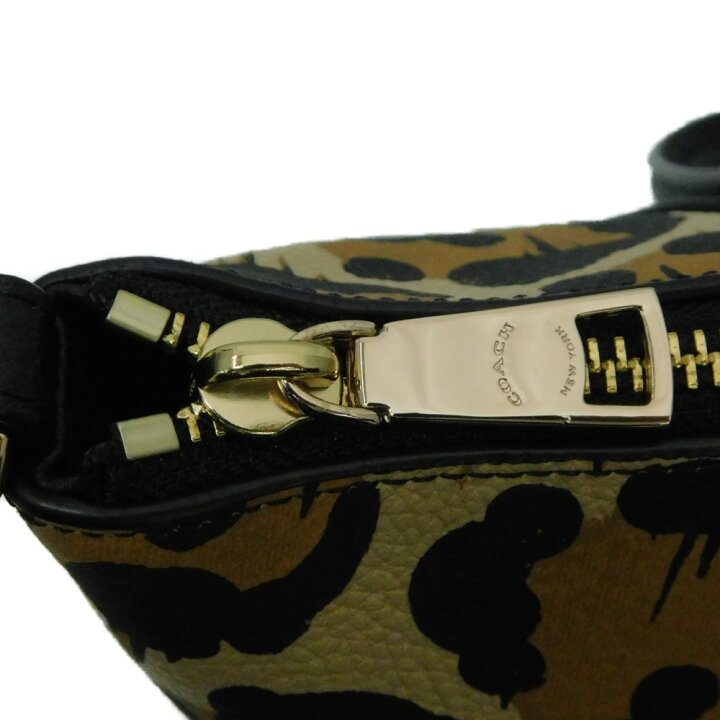 楽天市場】COACH コーチ レオパード柄 2WAYショルダーバッグ ベージュ 