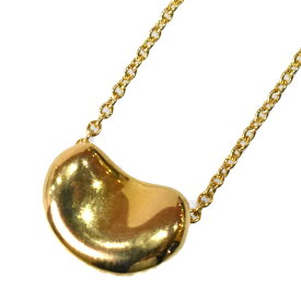 TIFFANY＆Co.　ティファニーアンドコー　ビーンズネックレス　750　K18YG　イエローゴールド　レディース　ブランドジュエリー　アクセサリー　ペンダント　シンプル　定番　人気　ギフト　プレゼント包装可　【中古】　松山久万ノ台店