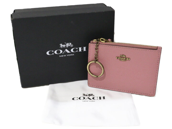 楽天市場】【箱・布袋あり】COACH コーチ ミニ スキニー IDケース 