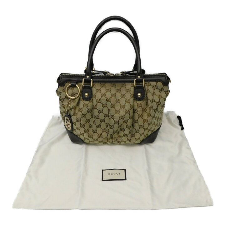 楽天市場】GUCCI グッチ GGキャンバス 布地 バッグ ハンドバッグ