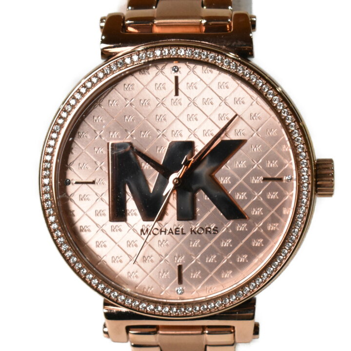 楽天市場】【中古品】 MICHAEL KORSクオーツ MK-4335 ステンレス 