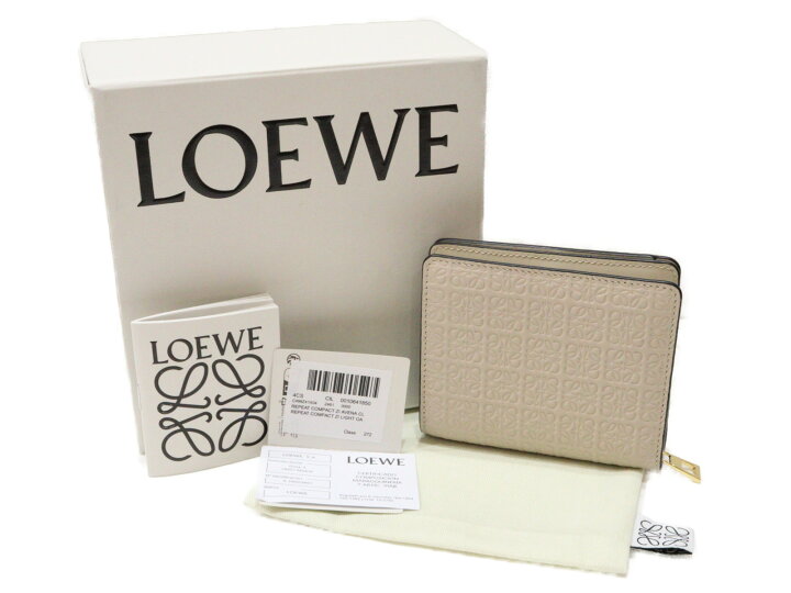 楽天市場】【箱・布袋あり】LOEWE ロエベ リピート コンパクト ジップ 