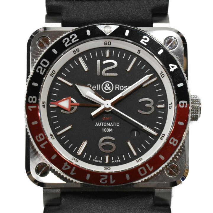 楽天市場】BELL＆ROSS ベル＆ロス BR03 GMT BLACK BR0393-BL-ST/SCA  