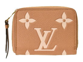 【箱・ケース有り】LOUIS VUITTON　ルイヴィトン　ジッピーコインパース　M12760　モノグラム・アンプラント　アリゾナ・クレーム　コインケース　ゴールド金具　ベージュ系　レディース　メンズ　ユニセックス　ギフト　プレゼント包装可　【中古】松山久万ノ台店
