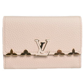 【特上品・箱・布袋あり】LOUIS VUITTON　ルイヴィトン　ポルトフォイユ・カプシーヌ コンパクト　M11363　ホワイト　トリヨンレザー　ゴールド金具　三つ折り財布　ウォレット　ウィメンズ　レディース　ギフト　プレゼント包装可【中古】松山久万ノ台店